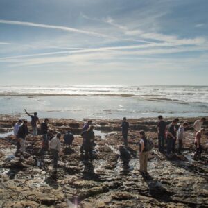 LiMPETS in Action. A group of students observe the rocky intertidal environment on a beach in northern California. Credit LiMPETS
